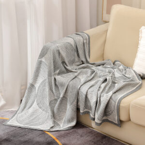 Grey Luxurious Paisley Jacquard Throw Blanket - Soft Wool Blend With Tassels, 120X150Cm, Lightweight Sofa &Amp; Nap Blanket - Image 3