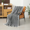 Dark Grey Knitted Sofa Blanket With Plush Side, 130 X 170 Cm, 720G, Ideal For Napping And Office Use Product Image Auz Sales Online