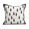45*45Cm Trees Triangle Elegant Two-Piece Ins-Style Jacquard Pillow Covers - Black &Amp; White Sofa Decor Product Image Auz Sales Online