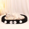 Oval-Shaped Black Coal Balls Large Cat Scratcher Bed 2 In 1 Sisal Scratching Pad &Amp; Plush Lounge Nest Durable Claw Grinder Mat For Indoor Cats – Auz Sales Online Oval-Shaped Black Coal Balls Large Cat Scratcher Bed 2 In 1 Sisal Scratching Pad &Amp; Plush Lounge Nest Durable Claw Grinder Mat For Indoor Cats Product Image Auz Sales Online