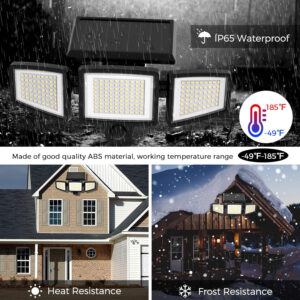 Solar Garden Lights Outdoor Motion Sensor 210 Led - 2-In-1 Ground Spike &Amp; Wall Mount Flood Light With Remote Ip65 Waterproof For Pathway &Amp; Yard - Image 5
