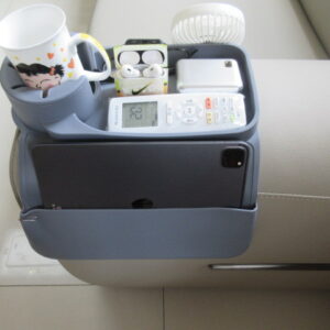 Light Blue Waterproof Silicone Couch Armrest Cup Holder Tray - Non-Slip &Amp; Anti-Spill, Multi-Slot Organizer For Drinks Bottle, Remote, Ipad &Amp; Snacks – Auz Sales Online Light Blue Waterproof Silicone Couch Armrest Cup Holder Tray - Non-Slip &Amp; Anti-Spill, Multi-Slot Organizer For Drinks Bottle, Remote, Ipad &Amp; Snacks - Image 4
