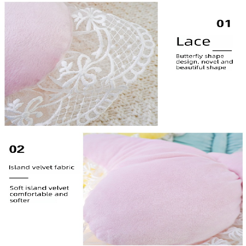 White Elegant Butterfly Lace Throw Pillow 60X45Cm Soft Decorative Cushion For Sofa Bedroom Office And Car Comfort Backrest Accessory – Auz Sales Online White Elegant Butterfly Lace Throw Pillow 60X45Cm Soft Decorative Cushion For Sofa Bedroom Office And Car Comfort Backrest Accessory - Image 3