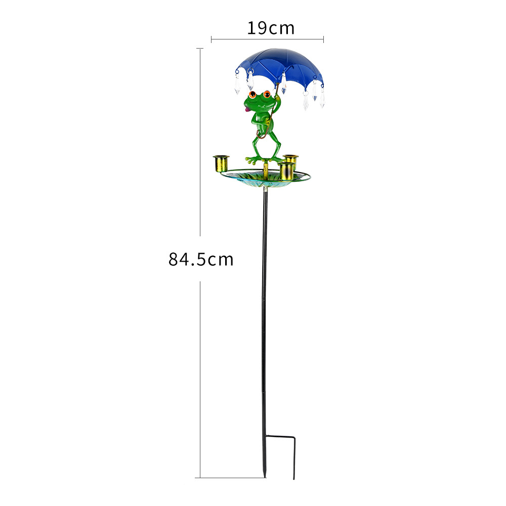Decorative Metal Frog Bird Feeder Ground Stake With Umbrella And Feeding Tray For Local Gardens Weather-Resistant Outdoor Wildlife Support Solution – Auz Sales Online Decorative Metal Frog Bird Feeder Ground Stake With Umbrella And Feeding Tray For Local Gardens Weather-Resistant Outdoor Wildlife Support Solution