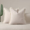 Beige 2 Pack Bohemian Tassel Pillowcases Soft Washed Cotton Cushion Covers For Living Room Sofa Elegant Decor Solution For Local Standard Home Environments Product Image Auz Sales Online
