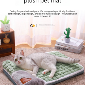 Thickened Pet Sofa Bed Xl Size 75X45Cm Green Dog Mat With Integrated Pillow Soft Washable Sleeping Pad For Dogs And Cats All Season Comfort – Auz Sales Online Thickened Pet Sofa Bed Xl Size 75X45Cm Green Dog Mat With Integrated Pillow Soft Washable Sleeping Pad For Dogs And Cats All Season Comfort - Image 2