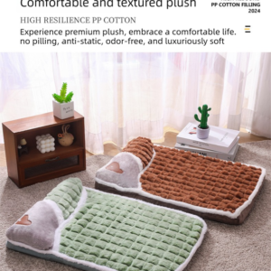 Thickened Pet Sofa Bed Xxl Size 100X70Cm Green Dog Mat With Integrated Pillow Soft Washable Sleeping Pad For Dogs And Cats All Season Comfort - Image 4