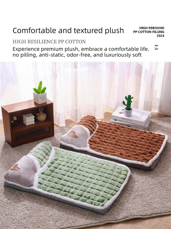 Thickened Pet Sofa Bed Xxl Size 100X70Cm Grey Dog Mat With Integrated Pillow Soft Washable Sleeping Pad For Dogs And Cats All Season Comfort – Auz Sales Online Thickened Pet Sofa Bed Xxl Size 100X70Cm Grey Dog Mat With Integrated Pillow Soft Washable Sleeping Pad For Dogs And Cats All Season Comfort - Image 4