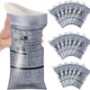 32PCS Leak-Proof & Odorless Motion Sickness Bags and Emergency Urine Bags - Unisex Portable Travel Potty for Car Road Trips & Camping