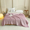 Purple 180 x 200 CM Ultra-Soft Faux Rabbit Fur Plush Sofa Cushion & Bedding Blanket - Luxury Double-Sided Thickened Winter Fleece
