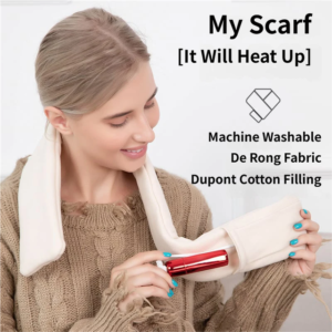 Dark Blue Usb Powered Graphene Rapid Heated Scarf - 80 X 10 Cm Washable Winter Thermal Wrap With 3-Level Temp For Cervical Support &Amp; Pain Relief - Image 6