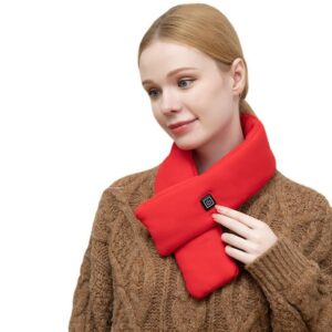 Beige Usb Powered Graphene Rapid Heated Scarf - 80 X 10 Cm Washable Winter Thermal Wrap With 3-Level Temp For Cervical Support &Amp; Pain Relief - Image 7
