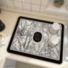 Black Kitchen Countertop Drainage Mat Absorbent Quick Dry Tech Velvet Dish Drying Pad 40X60Cm(Cd0076-4) – Auz Sales Online Black Kitchen Countertop Drainage Mat Absorbent Quick Dry Tech Velvet Dish Drying Pad 40X60Cm(Cd0076-4) Product Image Auz Sales Online