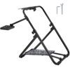 Foldable Racing Steering Wheel Stand Height Adjustable Base – Auz Sales Online Heavy-Duty Foldable Racing Steering Wheel Stand Height Adjustable Universal Base Showing A Clean Frame Setup.