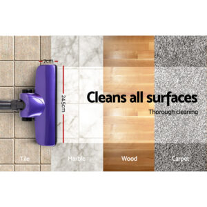 Devanti Stick Vacuum Cleaner Handheld Corded 450W Purple – Auz Sales Online Devanti Stick Vacuum Cleaner Handheld Corded 450W Purple - Image 3