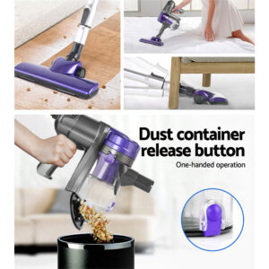 Devanti Stick Vacuum Cleaner Handheld Corded 450W Purple – Auz Sales Online Devanti Stick Vacuum Cleaner Handheld Corded 450W Purple - Image 5
