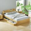 Artiss Aura Double Bed Frame With Usb Charging Ports And Integrated Storage Drawers