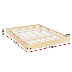 Double Floating Bed Frame