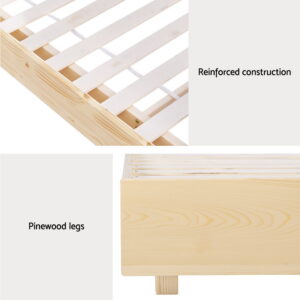 Double Floating Bed Frame