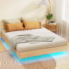 Artiss Bed Frame Queen Size Floating Wooden Mattress Base Platform Timber Odin Product Image Auz Sales Online