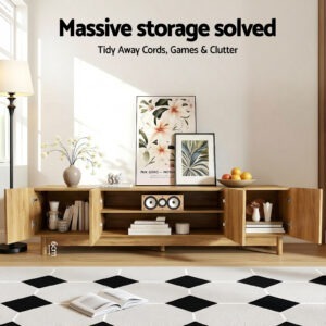 Artiss Tv Unit Entertainment Unit Storage Cabinet 180Cm Pine Product Image