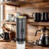 (grey )Upgraded Portable Coffee Maker with Temperature and Power Display, USB-C Charging, Self-Heati product image