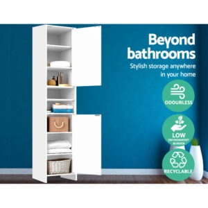 Artiss Bathroom Cabinet Storage 185Cm White Product Image